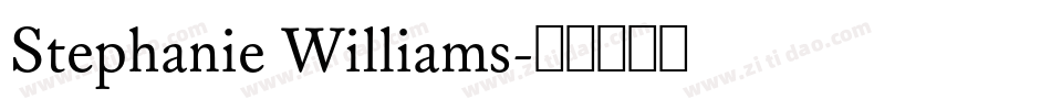 Stephanie Williams字体转换